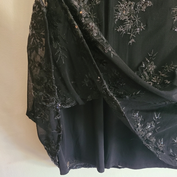 TORRID Black Sequin Formal Skater Dress - Picture 2 of 3